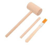 CORHAD ’s Archaeological Excavation Tools Set with Wooden Hammer, Small Brush - Pretend Play Dig Kit for Boys, Medium Size Gem Digging