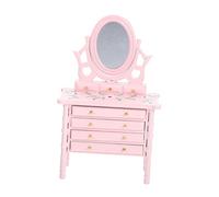 CORHAD Scale Dollhouse Decor Wooden Dresser with Fun DIY Accessory for Mini House for Create Their Own Fairy Tale Room