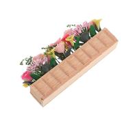 CORHAD Scale Fairy Garden Ornament Small Colorful Clay Flower Model for Doll Houses Handmade Model Accessory with Lifelike Leaves and Craftsmanship