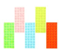 CORHAD Silicone Braille Stickers with Raised Tactile Adhesive Dots 5 Sheets Repositionable and No Residue for Visually Impaired and Blind Users Suitable for Frequently Touched Surfaces