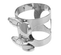 CORHAD Silver Metal Saxophone Reed Ligature Clip for Alto Saxophone with Beautiful Appearance and No Burrs for Secure Reed Holding and Performance