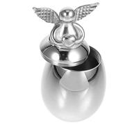 CORHAD Silver Stainless Steel Cat Memorial Urn Sealed Well and Compact Design Suitable for Cats and Dogs Pet Ashes Keepsake Urn for Home Funeral