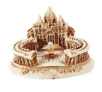CORHAD Simulation Building Model Mini Landmark Sculpture St. Peters Sculpture Italian Decorations Home Decorations Building Model for Home Collection Miniature Resin White Travel