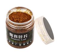 CORHAD Simulation Mini Autumn Leaves for Diorama Scenery, 120Ml Bottle DIY Model Railway Landscape Accessories, Autumn Yellow Fallen Leaves for Garden and Train Scenery