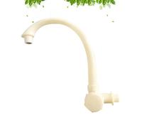 CORHAD Single Cold Water Faucet Easy to Clean for Basin, Pp Plastic Material, Professional Bathroom Basin Faucet Suitable for Kitchen and Bathroom Use