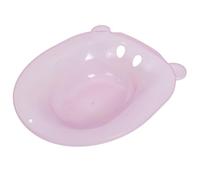 CORHAD Sitz Bath Basin for Toilet Seat, Women Postpartum Care and Elderly Use, Pink Plastic Perineal Wash Tub for Haemorrhoid Relief and Bathroom Essentials