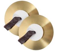 CORHAD Small Alloy Hand Cymbals for Percussion Durable Musical Instrument for Band Performances