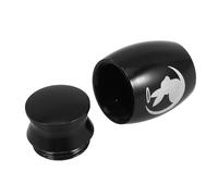 CORHAD Small Black Stainless Steel Rabbit Keepsake Urn for Ashes, Mini Pet Cremation Memorial Urn for Small Animals, Compact Metal Ashes Container for Rabbit and Cat Memorials