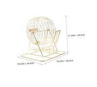 CORHAD Small Portable Bingo Game Cage with Wire Frame Tabletop Lottery Ball Holder for Versatile Family Fun and Interactive Entertainment in Home School and Play Areas