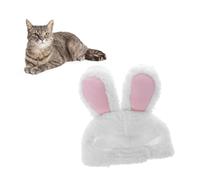 CORHAD Soft Plush Cat Bunny Ears Hat Fun Party Hat for Cat Easter Costume Accessory