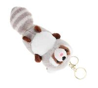 CORHAD Soft Plush Raccoon Keychain Pendant Lightweight Animal Bag Charm for Backpacks and Handbags Cute Birthday Party Favor Accessory with Keyring