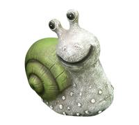 CORHAD Solar Powered Resin Snail Ornament with Luminous Glow Creative Outdoor Garden Decor for Pool Patio Craft with Realistic Design and Fine Details Unique Decorative Accent