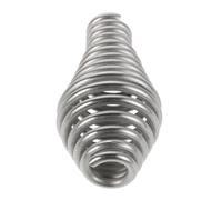 CORHAD Spring Handle One Sided Tapered Waist Drum Shape for BBQ Grill Stainless Steel with Comfortable Ergonomic Design and Easy Installation Replacement Grip and Wood Stove