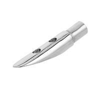 CORHAD Stainless Steel Boat Handrail End Fitting Deck Bracket Corrosion Resistant Polished Support for Yacht Railings Compatible with Various Tube