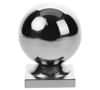 CORHAD Stainless Steel Guardrail Caps 60mm Round Railing Balls with Square Base for Fence Posts and Stair Banisters, Weather-Resistant Handrail Replacement Balls for Outdoor Railings