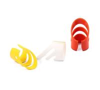 CORHAD Stainless Steel Guitar Ring Pick 5pcs Guitar Thumb Picks Left Thumb Support Perfect for Electric Acoustic Bass Banjo