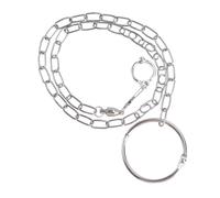 CORHAD Stainless Steel Large Parrot Foot Chain Anklet Lock Ring for Birds Split Design for Grey Parrots Comfortable Foot Ring Preventing Escape Strong Damage Lock Accessory