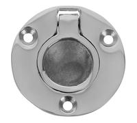 CORHAD Stainless Steel Round Ring Pull Handle Heavy Duty Flush Recessed Floor Pull for Yacht Boat Deck Hardware with Ergonomic Grip Corrosion Resistant Hatch Latch