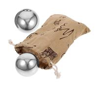 CORHAD Stainless Steel Small Massage Balls with Smooth Surface for Relaxing Hand Massage, Portable Hand Roller Balls Suitable for Elderly Therapy and Exercise