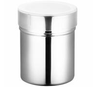 CORHAD Stainless Steel Spice Shaker Jar Powder Dredger with Perforations Space Saving Silver for Coarse Spices for Home Kitchens and Cooking