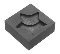 CORHAD Star Pattern Graphite Mold for Jewelry Casting Easy to Clean and Versatile Design, Black Graphite Metal Melting Mold Suitable for Precious Metal Crafting