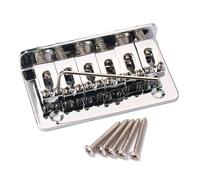 CORHAD String Metal Saddle Strain Plate Bridge Silver for Ukulele Guitar Replacement Pre Drilled Vintage Style Musical Instrument Part Easy Mounting and Precise Fit