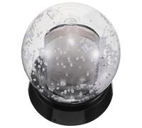 CORHAD Sublimation DIY Photo Snow Globe with Base Lightweight Blank Snow Globe Jar for Christmas Decoration and Craft Display