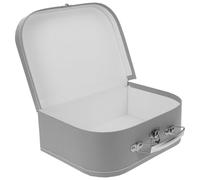 CORHAD Suitcase-shaped Box for Wedding Guests Grey L25×w18×h8.5cm Packaging Box with Lid Jewellery and Stationery Storage Case for Party Favors