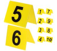 CORHAD Table Order Numbers 1-10 Acrylic Double Sided Signs for Restaurant Banquets Weddings and Cafes 10Pcs Markers
