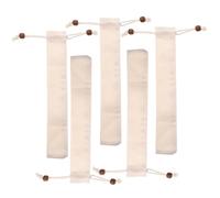 CORHAD Tableware Reusable Cotton Bags 5pcs Portable Cloth with Drawstring Design Cutlery Storage Pockets for Fork Spoon Chopsticks, for Restaurant and Camping Use