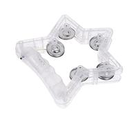 CORHAD Tambourine Led Flashing Musical Instrument for Toddlers for Parties Festivals and Events Unique Five-pointed Star Design Lightweight and Portable No Battery Included