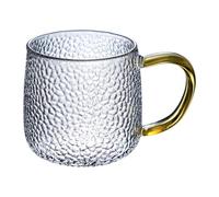 CORHAD Tea Cup 250ml Heat Resistant Glass with Handle Japanese Style Tea Mug for Home and Office Use