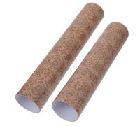 CORHAD Telescoping Poster Carrier with Floral Design, Extendable Storage Box for Calligraphy and Painting Scrolls, Suitable for Artists and Collectors