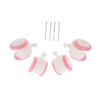 CORHAD Toddler Walker Replacement Wheels Universal Front Casters for Baby Push Toys Pink Plastic Rubber 4pcs Compatible with Infant Learning Walkers