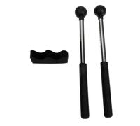 CORHAD Tongue Drum Mallets with Non-slip Metal Handle and Rubber Hammer Head Includes Holder for Secure Storage Suitable for Music Education Yoga Meditation and Percussion Practice