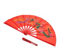 CORHAD Traditional Chinese Tai Chi Folding Fan for Dancing and Fitness Lightweight Handheld Performance Prop Phoenix Design for Festival and Holiday Shows