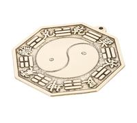 CORHAD Traditional Chinese Tai-chi Mirror Pure Copper Feng Shui Ornament for Home Wall Hanging Artistic Bagua Mirror with Smooth Luck Blessing Decorative Living Accent