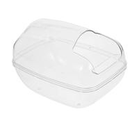 CORHAD Transparent Hamster Sand Bath Basin Practical Dual-use Bathing Container for Hamsters and Pets Easy to Clean and Assemble Fun Bathing Environment Prevents Splashing