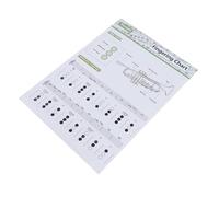 CORHAD Trumpet Chord Chart Poster on Coated Paper with Printing and Easy to Read Design, Practice Chart for Beginners and Music Students Random Color