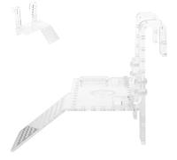 CORHAD Turtle Basking Platform Acrylic Floating Reptile Climbing Dock Tortoise Ramp for Aquarium Wall-mounted Turtle Resting Terrace and Semi-aquatic Reptiles Random Style