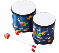 CORHAD Underwater World Pattern Drum Musical Percussion Instrument Wooden Hand Drum for Adults Early Education Rhythm Playing