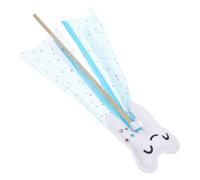 CORHAD Unique Blue Tooth Fairy Wand with Ribbon for Lightweight Magical Stick for Party Dress Up Role Play Stage Performance Prop Charming Costume Accessory for Boys