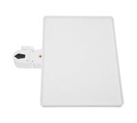 CORHAD Universal Microphone Stand Tray Clamp-on Rack Sound Card Holder Utility Shelf for Live Streaming Recording Concert Karaoke, Large White Tray 275x205mm Firm Attachment