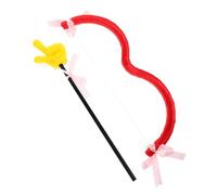 CORHAD Valentines Day Cupid Arrow and Bow Set for and Adults, Yellow Hand Gesture Bow with Red Arrow, Costume Accessory Prop for Valentines Cosplay and Party