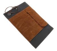 CORHAD Vintage Leather Pencil Case with Smooth Cover and Large Capacity, Retro Pen Storage Pouch for Writers and Students During Graduation Time Travel