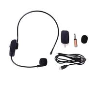 CORHAD Wireless Headset Microphone Uhf 2-in-1 System with Head-mounted Mic, Receiver, 3.5mm to 6.35mm Adapter, USB Charging Cable, and Microphone Protective Covers - Portable Voice