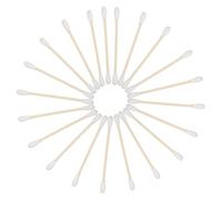 CORHAD Wood Stick Cotton Swabs 100 Pcs Dual-ended for Ear Cleaning and Makeup Application, Suitable for Electronics Cleaning and On-the-go