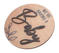 CORHAD Wooden Announcement Sign Birth Announcement Plaque Newborn Arrival Decor for Hospital Home Nursery Door Hanging Keepsake