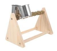 CORHAD Wooden Bird Stand Perch for Parrots and Pets Bird Training Toy Safe Natural Material for Indoor Use Decorative and Functional Design
