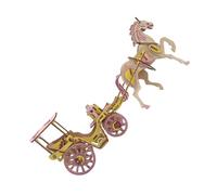 CORHAD Wooden Carriage Puzzle Educational DIY Assembly Model for Boys Birthday Christmas Safe Craft Home Office Decor